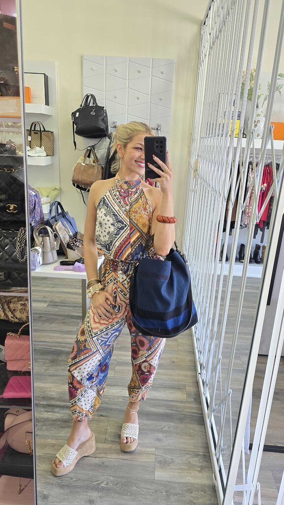 BURBERRY CANVAS CHECK OVERDYE MEDIUM HOBO