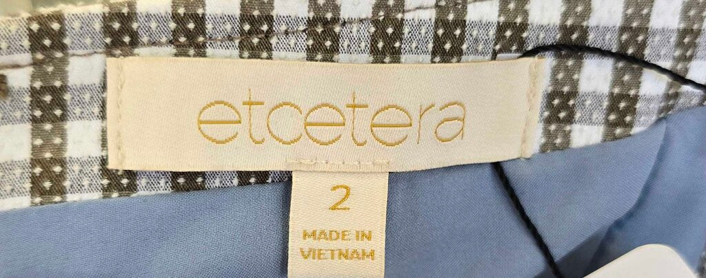 Etcetera Fitted Plaid Dress