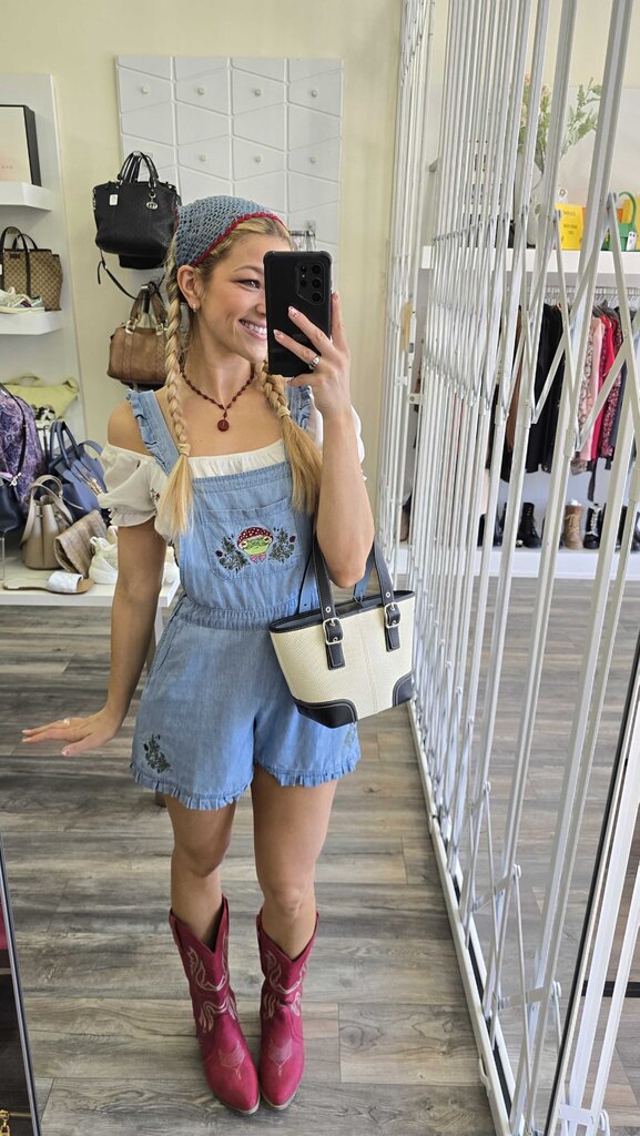 Coach 1941 Rafia Small Tote