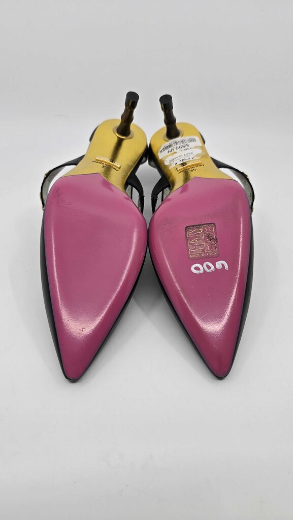 Gucci Bee Accent Slingback Pumps