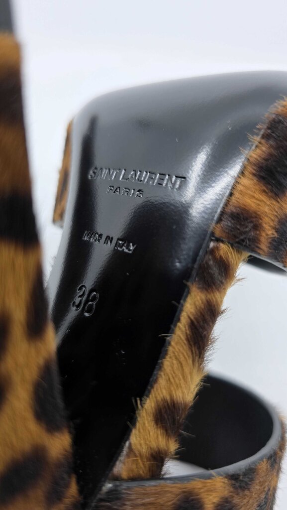 YSL Oak Mule Sandal Pony Hair