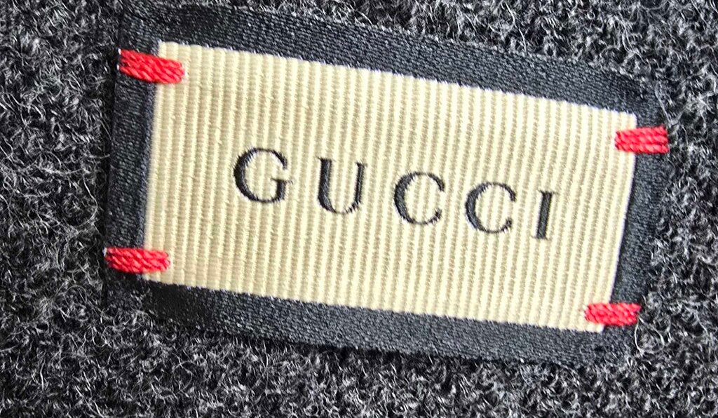 Gucci Wool Reversible GG 100% Wool Poncho