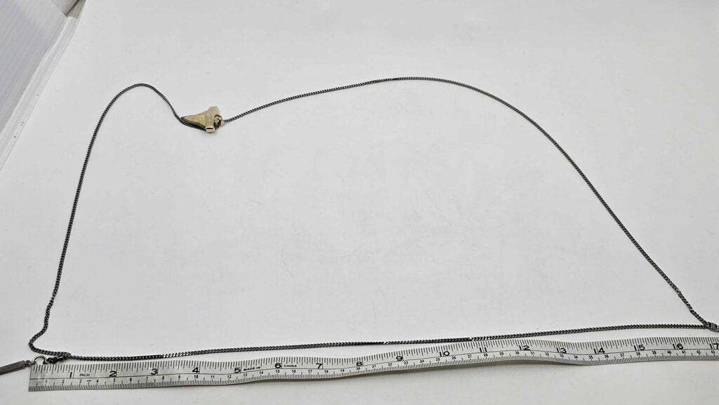 Givenchy Crystal Shark Tooth Pendant Necklace