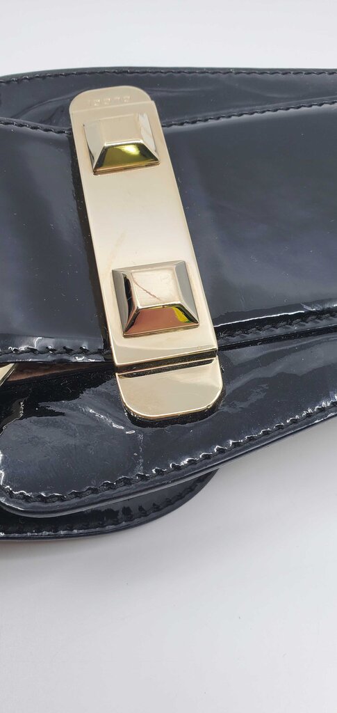 Gucci Vintage Oversized Wide Patent Leather Belt