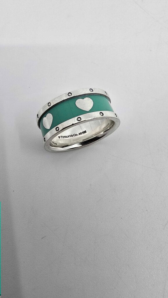 Tiffany & Co. Enamel Love Heart Ring
