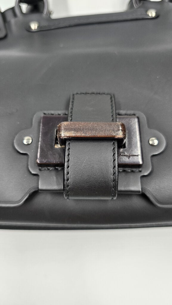 SALVATORE FERRAGAMO FONDENTE BAG BLACK