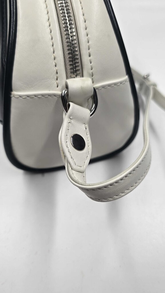 PRADA BOWLING BAG WHI/BLK