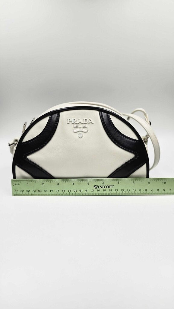PRADA BOWLING BAG WHI/BLK