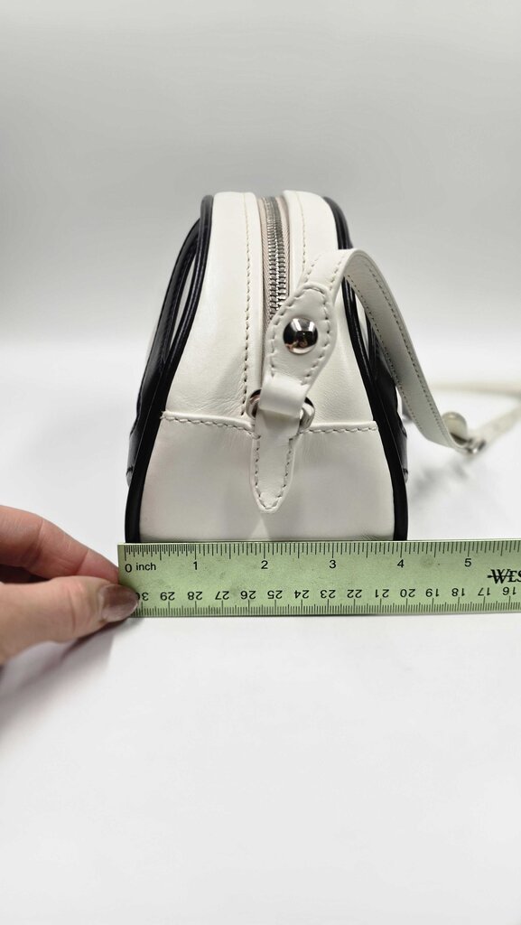 PRADA BOWLING BAG WHI/BLK