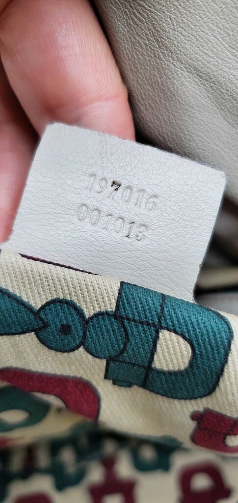 GUCCI VINTAGE HYSTERIA LEATHER BAG-WHT