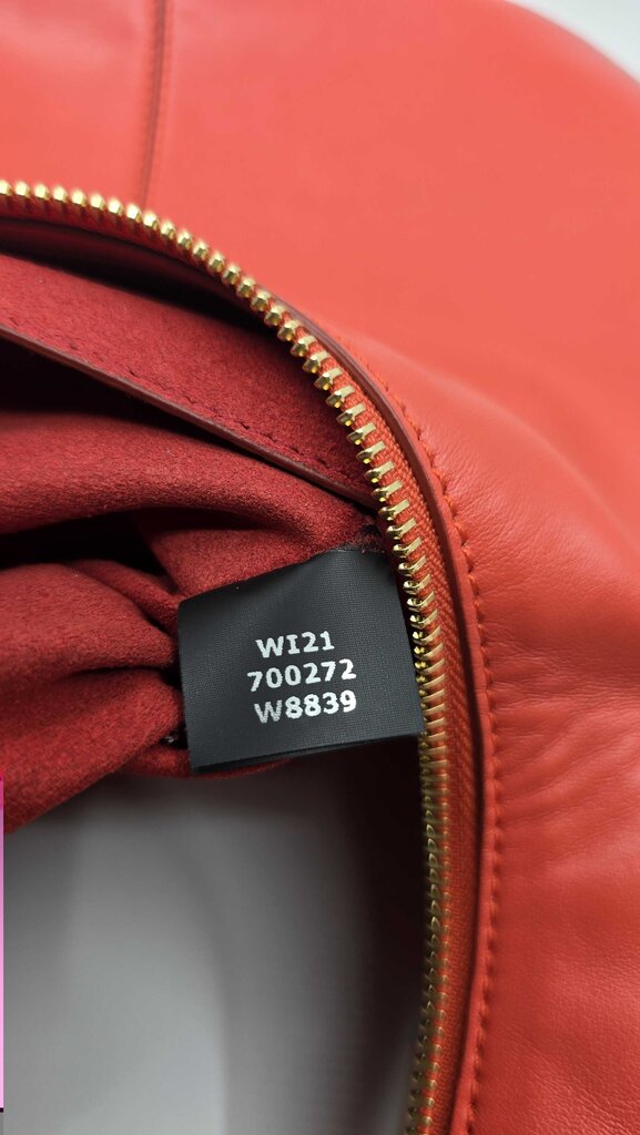 STELLA MCCARTNEY FRAYME FAUX LEATHER SHOULDER BAG RED