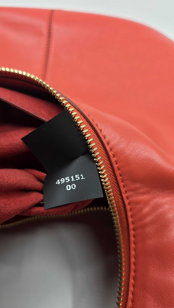 STELLA MCCARTNEY FRAYME FAUX LEATHER SHOULDER BAG RED