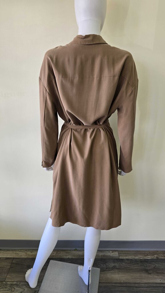 CADMIO BELTED SILK SHIRT DRESS