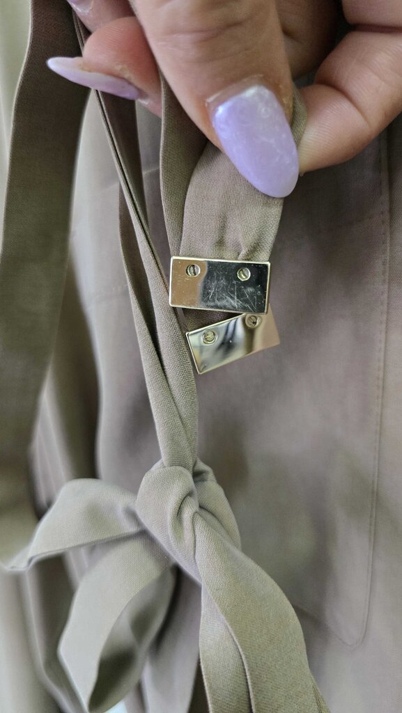 CADMIO BELTED SILK SHIRT DRESS