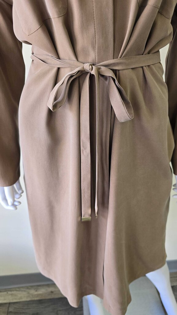 CADMIO BELTED SILK SHIRT DRESS