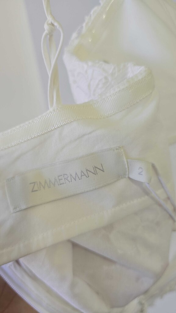 Zimmerman Raie Lace Flower Mini Dress