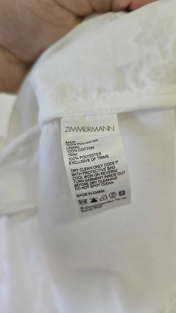 Zimmerman Raie Lace Flower Mini Dress