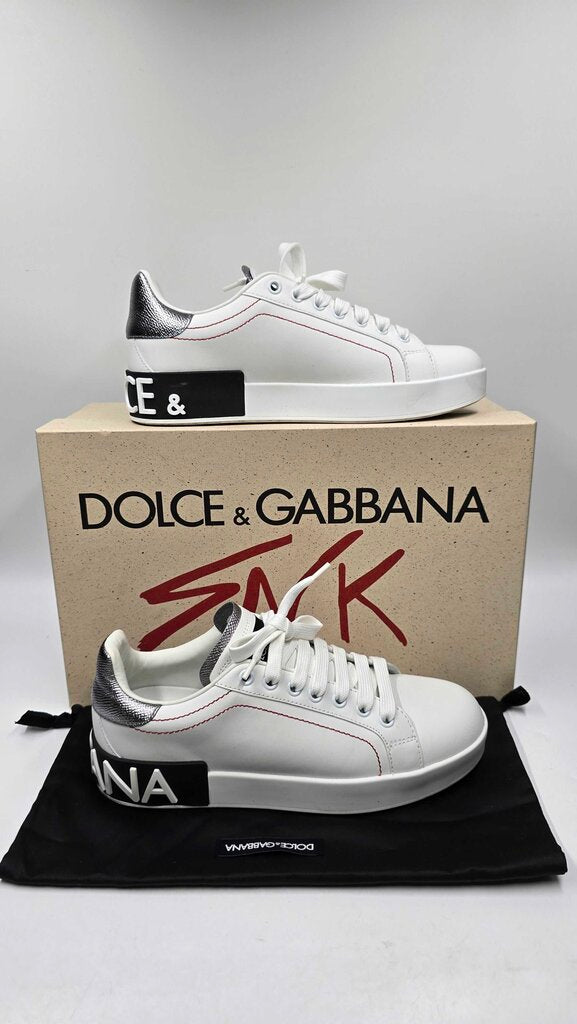 Dolce & Gabbana Calfskin Nappa Portofino Sneakers