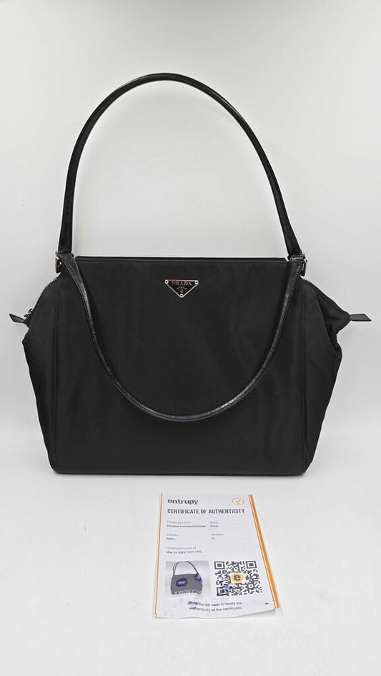 Prada Nylon Tessuto City Tote HandleBag