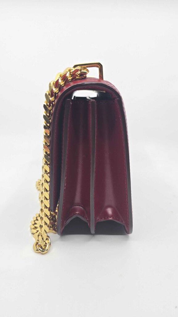 BURBERRY TB FLAP CHAIN BAG MONOGRAM EMBOSSED