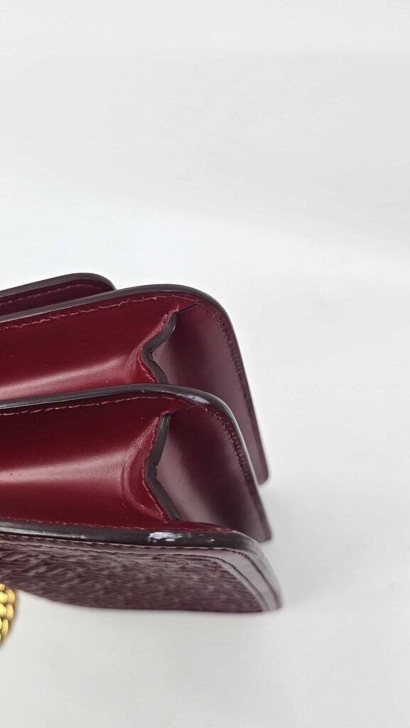 BURBERRY TB FLAP CHAIN BAG MONOGRAM EMBOSSED