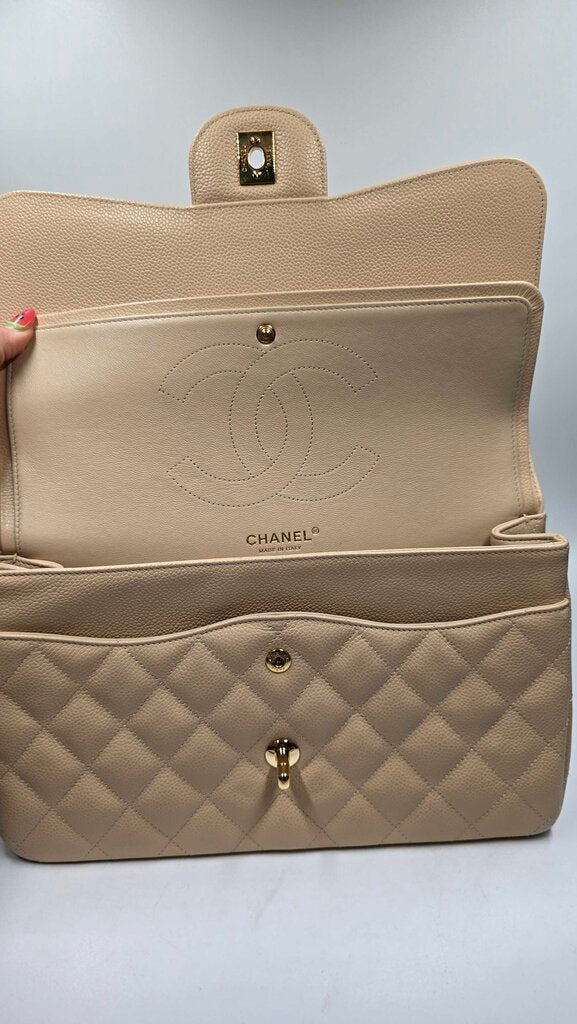 Chanel Doubleflap Classic Jumbo Cavier