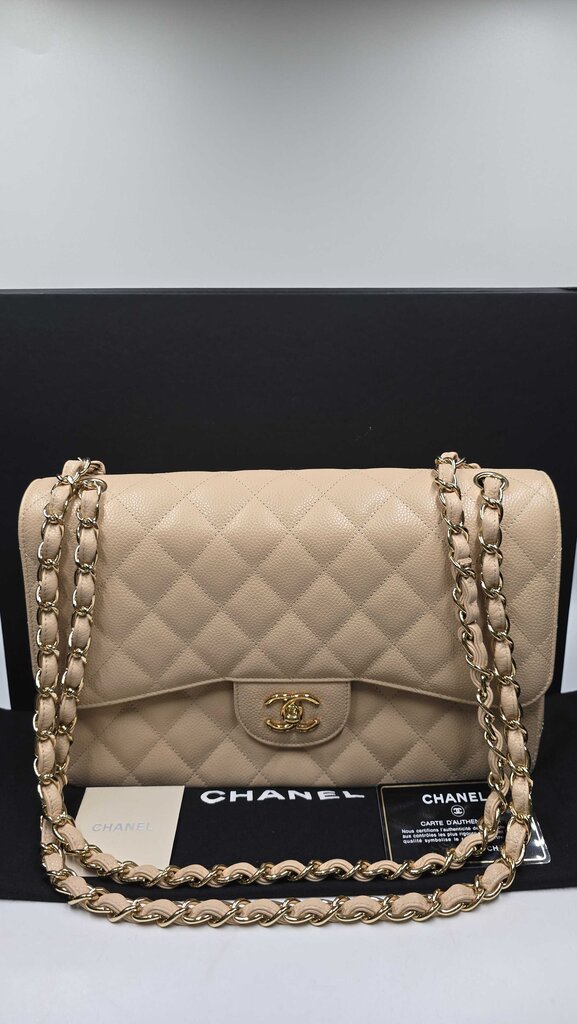 Chanel Doubleflap Classic Jumbo Cavier