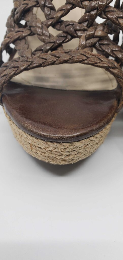 Prada Braided Wedge Sandals