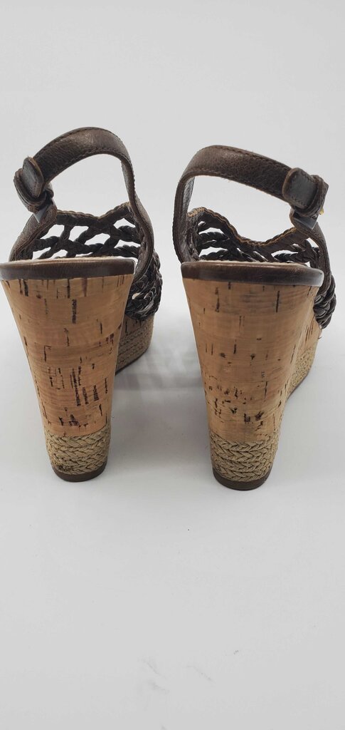Prada Braided Wedge Sandals
