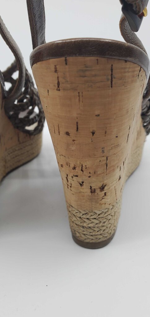 Prada Braided Wedge Sandals