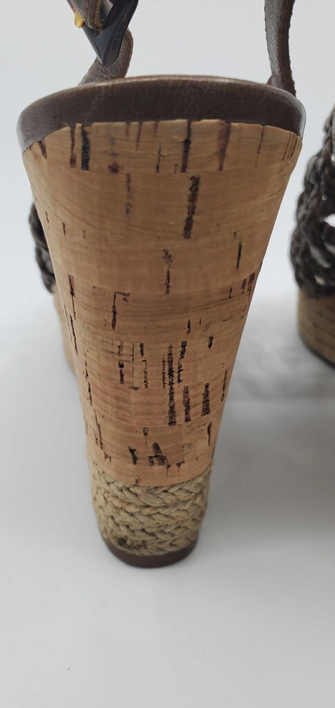 Prada Braided Wedge Sandals