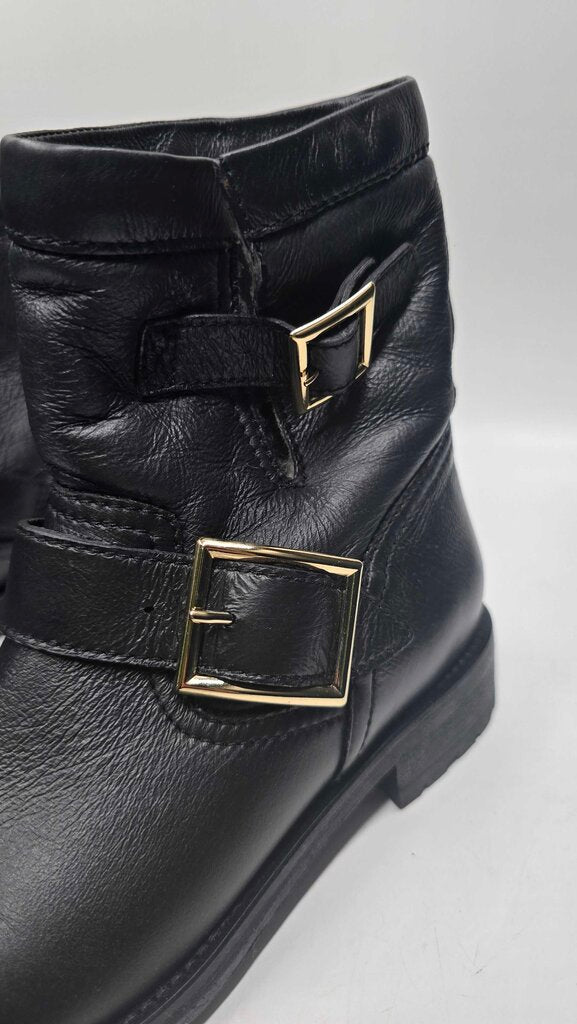 Jimmy Choo Short Moto Boots w/ Fur Lining