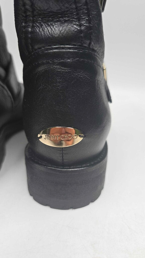 Jimmy Choo Short Moto Boots w/ Fur Lining