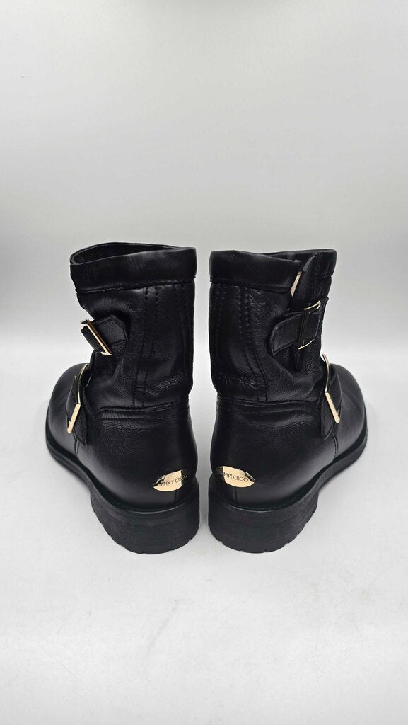 Jimmy Choo Short Moto Boots w/ Fur Lining