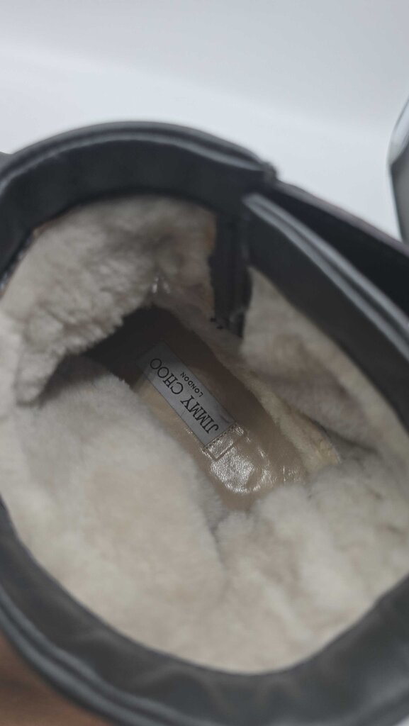 Jimmy Choo Short Moto Boots w/ Fur Lining