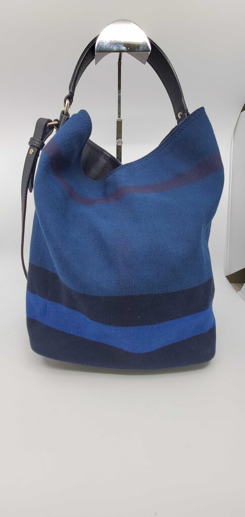 BURBERRY CANVAS CHECK OVERDYE MEDIUM HOBO