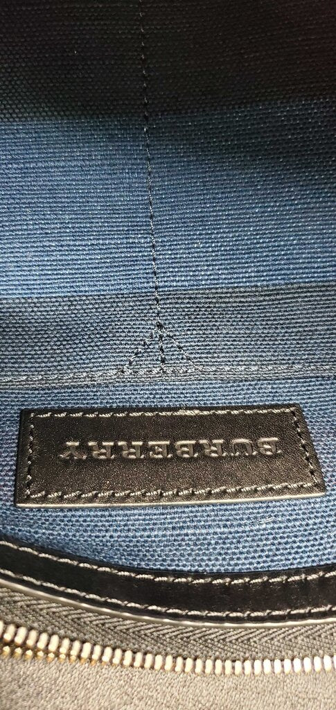 BURBERRY CANVAS CHECK OVERDYE MEDIUM HOBO