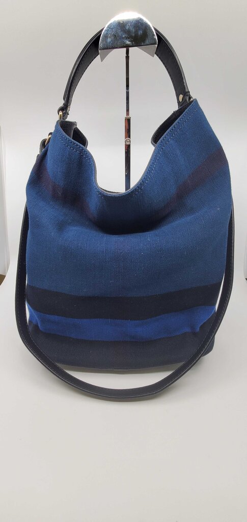 BURBERRY CANVAS CHECK OVERDYE MEDIUM HOBO