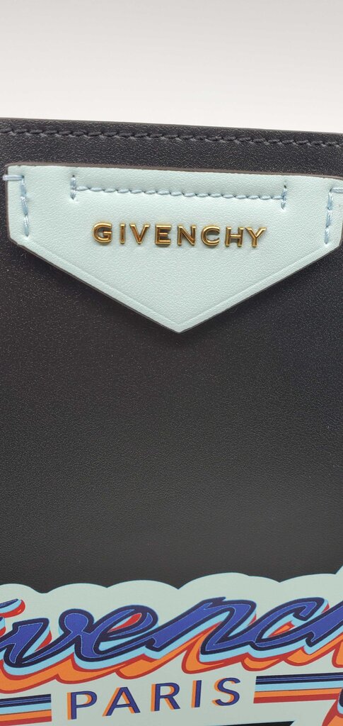 GIVENCHY CALFSKIN LOGO PRINT WING SHOPPING