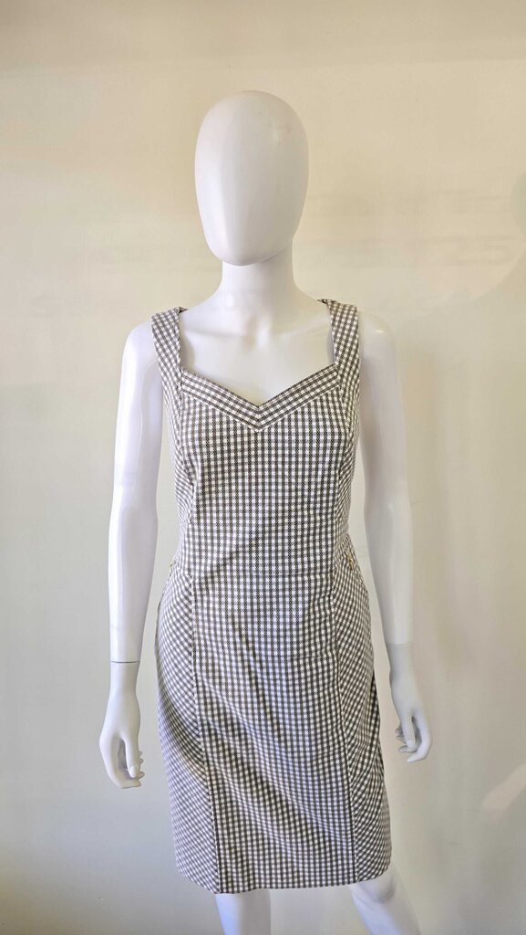 Etcetera Fitted Plaid Dress