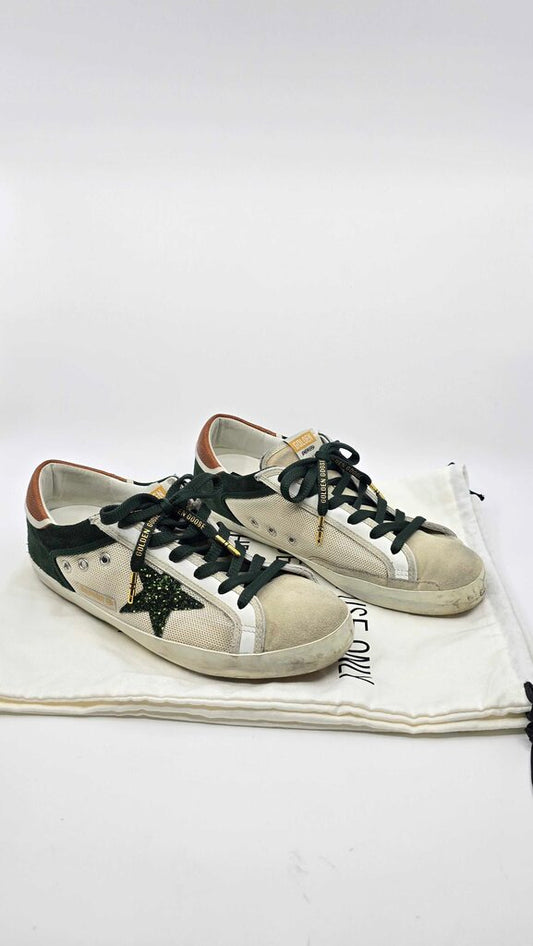 Golden Goose Superstar Glitter Low Top Sneakers
