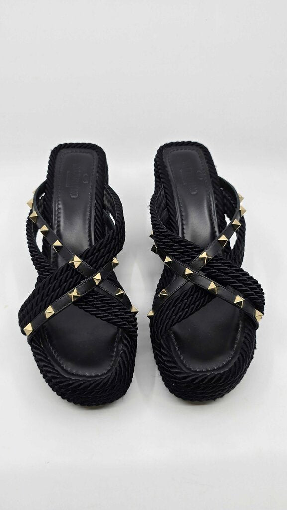 Valentino Criss Cross Rockstud Wedges