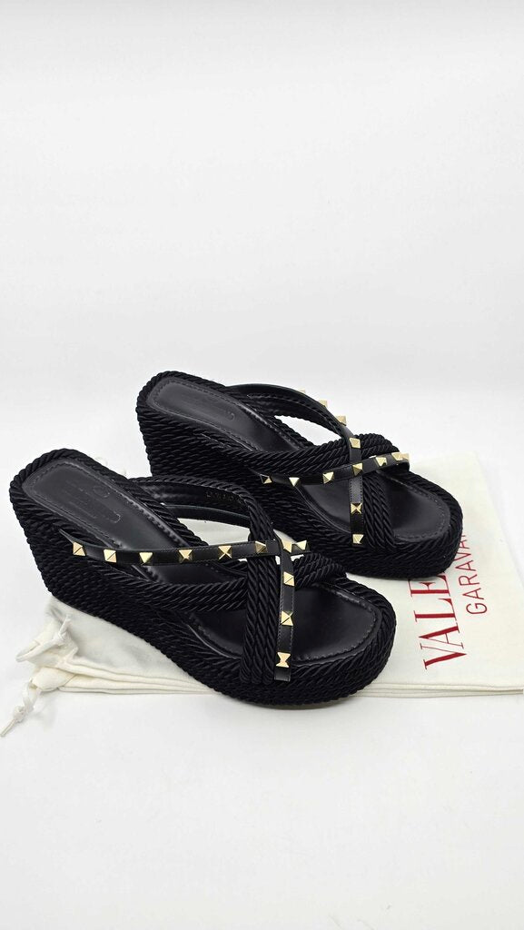 Valentino Criss Cross Rockstud Wedges