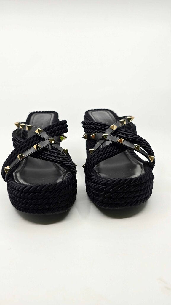 Valentino Criss Cross Rockstud Wedges