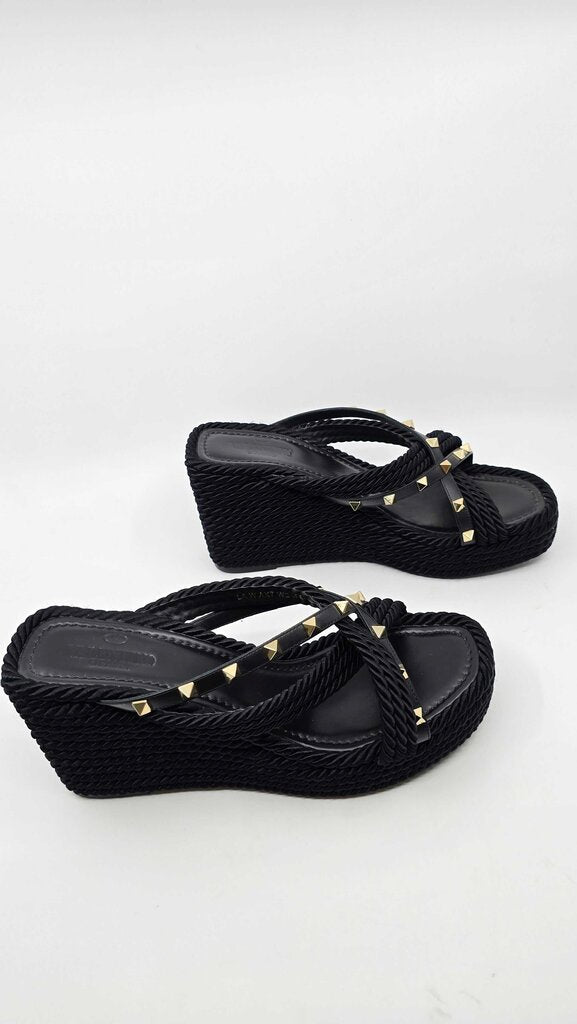 Valentino Criss Cross Rockstud Wedges