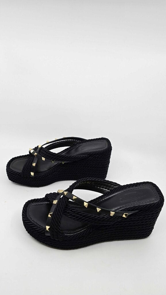 Valentino Criss Cross Rockstud Wedges
