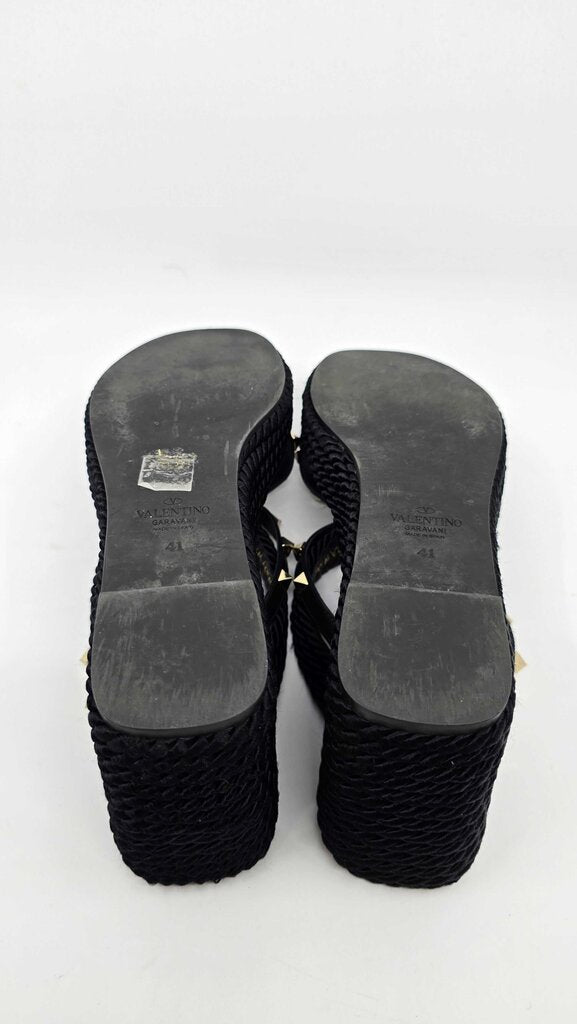 Valentino Criss Cross Rockstud Wedges