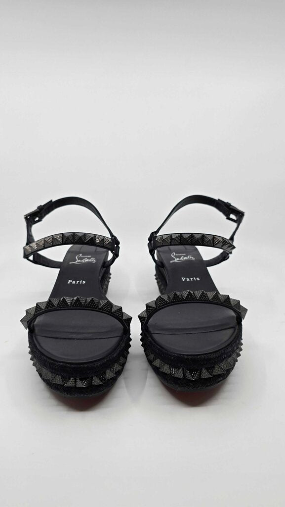 Louboutin Pyraclou 60 Studded Leather Platforms