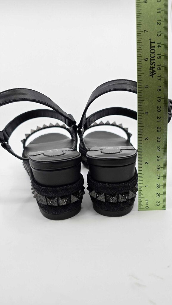 Louboutin Pyraclou 60 Studded Leather Platforms