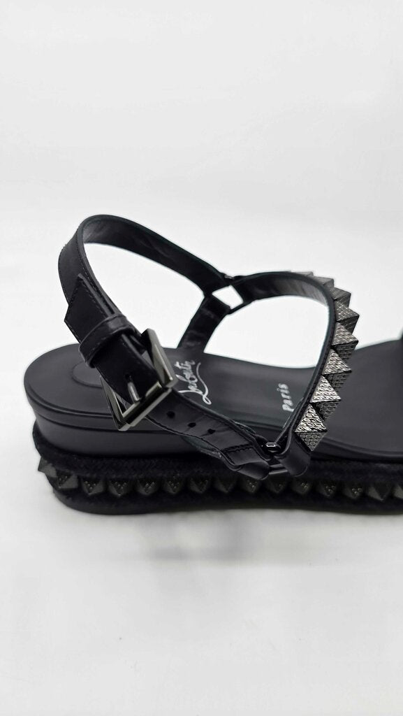 Louboutin Pyraclou 60 Studded Leather Platforms